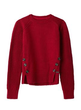Pull Pepe Jeans Linda Rouge pour Fille