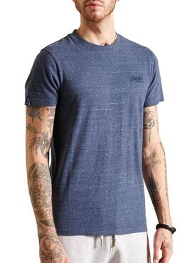 T-Shirt Superdry Vintage Logo Bleu pour Homme