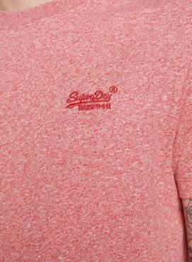 T-Shirt Superdry Vintage Logo Saumon pour Homme