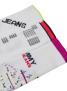 Chaussettes Tommy Jeans Pack 3 Blanc Unisexe
