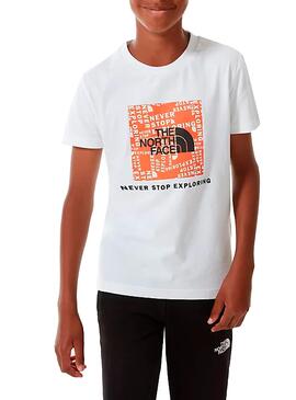 T-Shirt The North Face Box Logo Blanc
