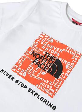 T-Shirt The North Face Box Logo Blanc