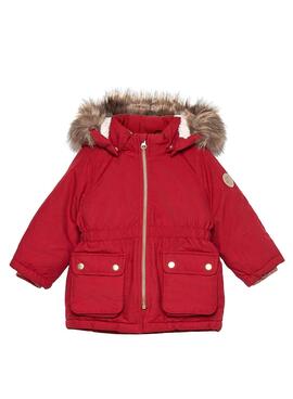 Parka Name It Mabe Rouge pour Fille