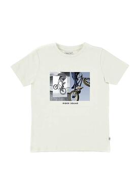 T-Shirt Mayoral Rider Blanc pour Garçon