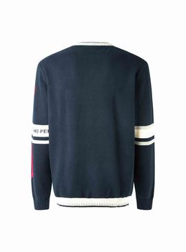 Pull Pepe Jeans David Raya Bicolore pour Homme