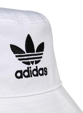 Chapeau Adidas Adicolor Bucket Blanc Unisexe