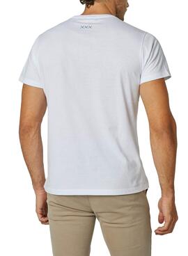 T-Shirt El Pulpo Logo Tache Verte Blanc Homme