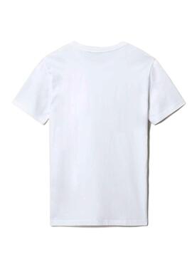 T-Shirt Napapijri Salis Blanc pour Homme