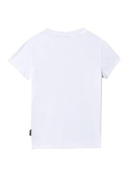 T-Shirt Napapijri Salis Basic Blanc pour Garçon