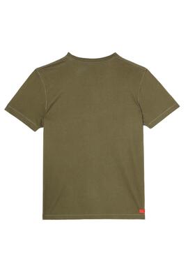 T-Shirt Diesel Diegos Vert pour Homme