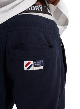 Pantalon Survêtement Superdry Code Essentiel Bleu Marine Pour Homme