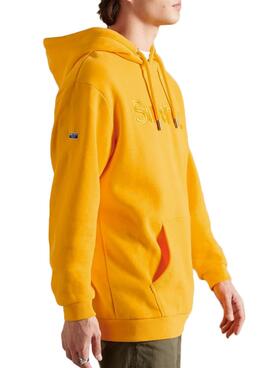 Sweat Superdry CL Soucre Jaune pour Homme