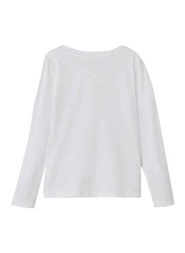 T-Shirt Name It Fozem Blanc pour Fille