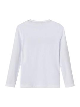 T-Shirt Name It Nejad Blanc pour Fille
