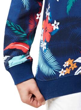 Sweat Napapijri Bellary Fantasy Bleu Hommes