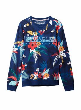Sweat Napapijri Bellary Fantasy Bleu Hommes