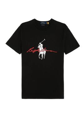 T-Shirt Polo Ralph Lauren Grand Poney Noire Homme