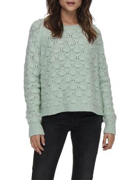 Pull Only Penny Life Vert Pour Femme