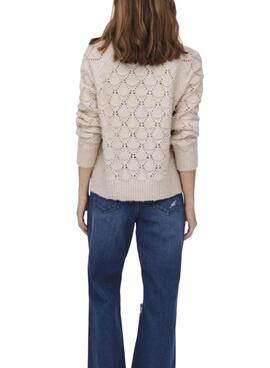 Pull Only Penny Life Marron Pour Femme