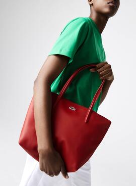 Sac à main Lacoste Shopping Bag Rouge pour Femme