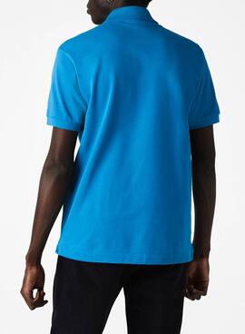 Polo Lacoste Classic Fit Bleu pour Homme