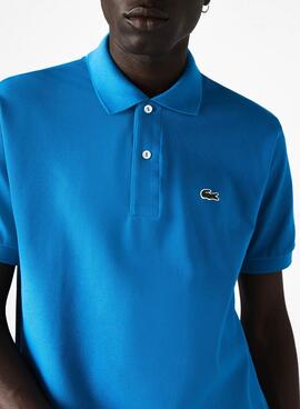 Polo Lacoste Classic Fit Bleu pour Homme