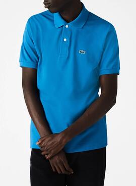 Polo Lacoste Classic Fit Bleu pour Homme