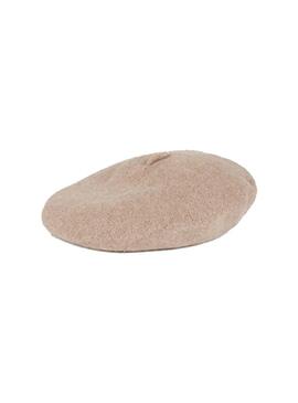 Beret Naf Naf Lana Camel pour Femme
