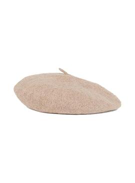 Beret Naf Naf Lana Camel pour Femme