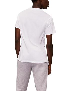 T-Shirt Lacoste Novak Djokovic Blanc pour Homme
