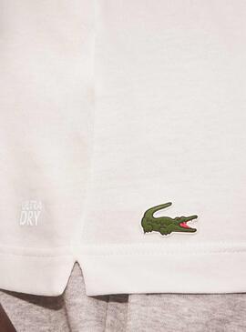 T-Shirt Lacoste Novak Djokovic Blanc pour Homme