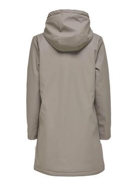 Veste Only Sally Raincoat Gris pour Femme