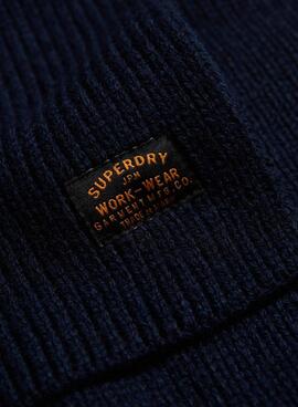 Echarpe Superdry Radar Bleu Marine pour Homme