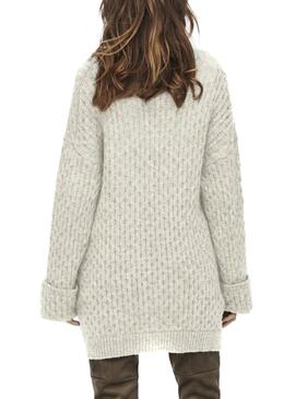 Pull Only Gertrud Life Gris pour Femme