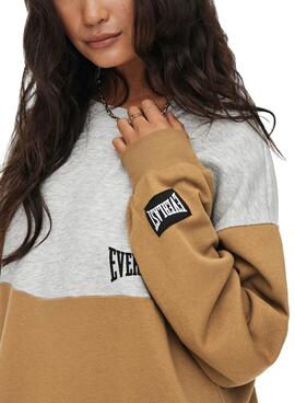Robe Only Everlast Colorblock Marron Gris Femme