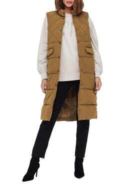 Gilet Only Stacy Camel pour Femme