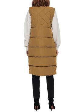 Gilet Only Stacy Camel pour Femme