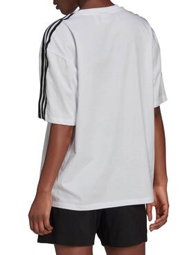 T-Shirt Adidas Adicolor Surdimensionné Blanc Femme