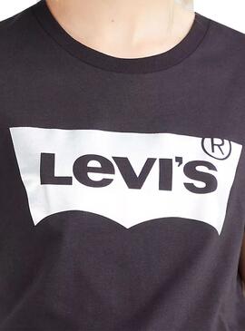 T-Shirt Levis The Parfait Rainbow Noire Femme