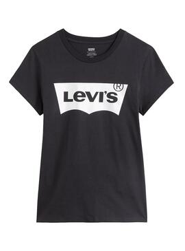 T-Shirt Levis The Parfait Rainbow Noire Femme