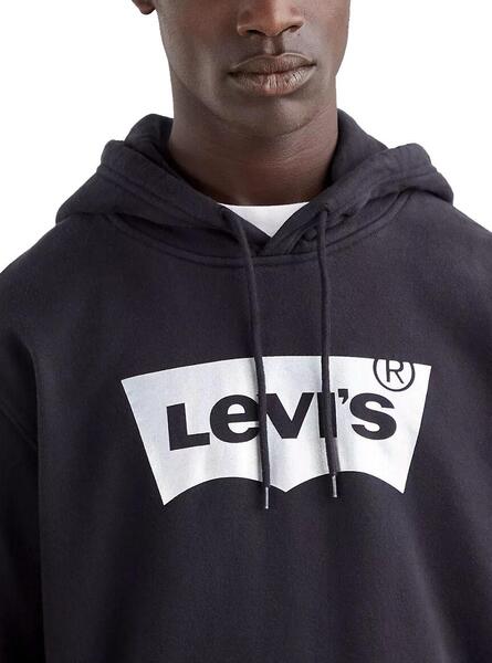 Sweat Levis Standard Graphic Foil Noire Homme
