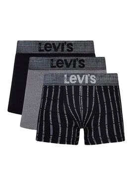 Box  Cadeau 3 Boxer Levis Bleu  pour Homme