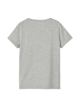 T-Shirt Name It Tolle Gris pour Fille
