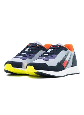 Baskets Tommy Jeans Track Cleat Mix Runner Azul
