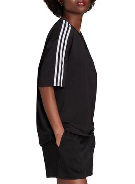 T-Shirt Adidas Adicolor Surdimensionné Noire Femme