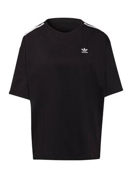 T-Shirt Adidas Adicolor Surdimensionné Noire Femme