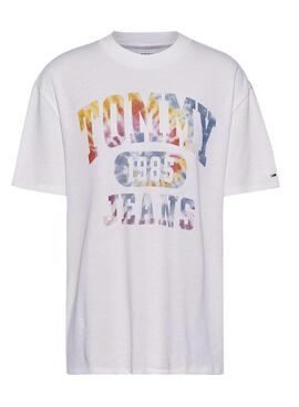 T-Shirt Tommy Jeans Tie Dye Oversized Pour Femme