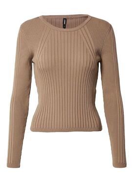 Pull Only Linea Camel pour Femme