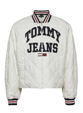 Veste Tommy Jeans College Blanc pour Femme