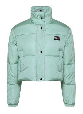 Veste Tommy Jeans Rembourré Turquoise pour Femme